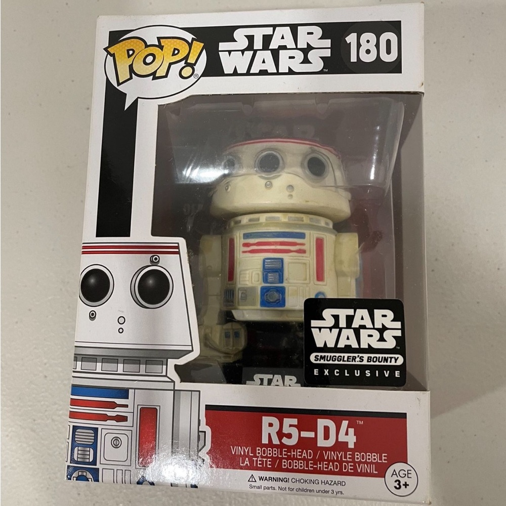R5-D4 Funko POP Star Wars Exclusive Smuggler's Bounty Exclusive Rare !! #180